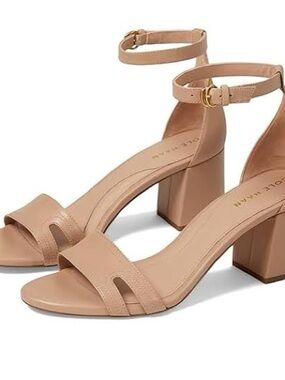 Cole Haan Adelaine Ankle-Strap Block Heels